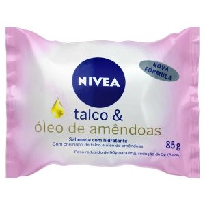 Sabonete Nivea Talco E Óleo De Amendoas 85G