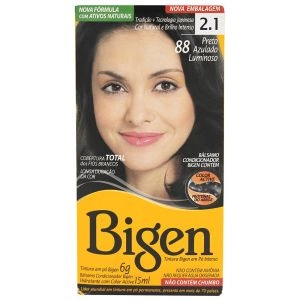 Tintura Bigen 88 Preto Azulado Luminoso