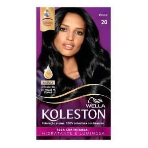 Tintura Wella Koleston Kit Creme 20 Preto