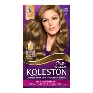 Tintura Wella Koleston Kit Creme 71 Louro Cinza Médio