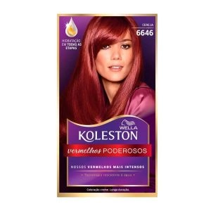 Tintura Wella Koleston Kit Creme 6646 Cereja Vermelhos Poderosos