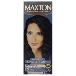 Tintura Maxton Creme Kit Prático 1.7 Preto Azulado