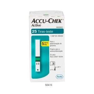Tiras Teste De Glicemia Accu-Chek Active 25 Unidades
