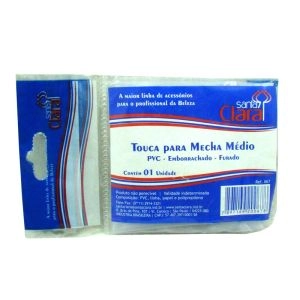 Touca para Mecha PVC Emborrachado Furado Tamanho Médio REF-067