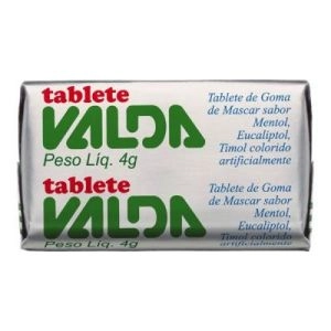 Goma de Mascar Valda C/ 01 Tablete de 4g