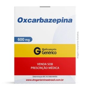 Oxcarbazepina 600Mg Com 30 Comprimidos Genérico Medley