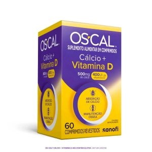 Os-cal D Cálcio 500mg Com Vitamina D 400Ui Com 60 Comprimidos