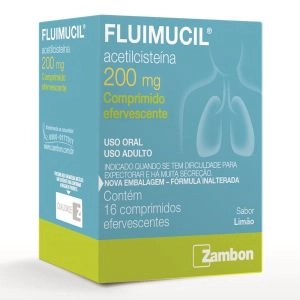 Fluimucil 200 MG com 16 Comprimidos Efervecente