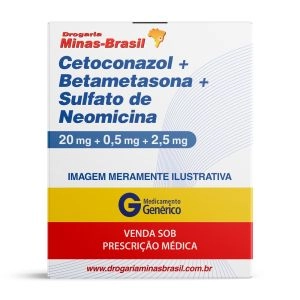 Cetoconazol 20Mg/G + Betametasona 0,5Mg/G + Sulfato De Neomicina 2,5Mg/G Pomada 30G Genérico Ems