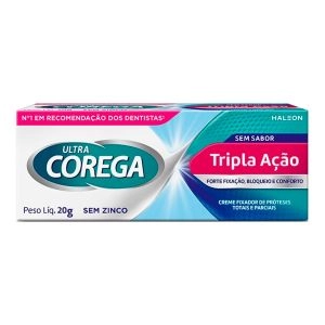 Creme Fixador de Dentadura Ultra Corega Sem Sabor Com 20g