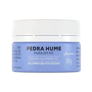 Pedra Hume Em Pó Pote Farmax 20g