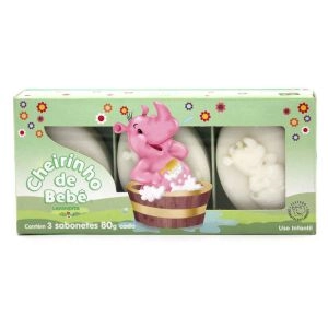 Sabonete Cherinho De Bebê Lavandita Com 3 Unidades 80G