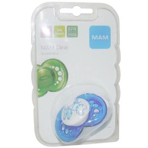 Chupeta Mam Clear Silicone Boys Ref: 2333