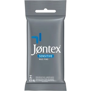 Preservativo Jontex Sensitive Lubrificado Com 6 Unidades