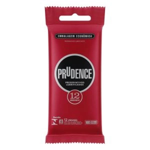 Preservativo Prudence Lubrificados Embalagem Econômica Com 12 Unidades