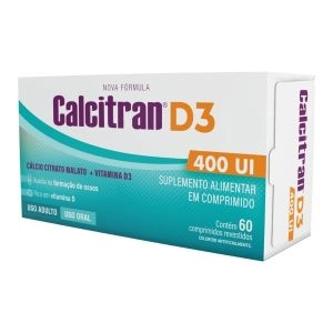 Calcitran D3 400Ui Com 60 Comprimidos
