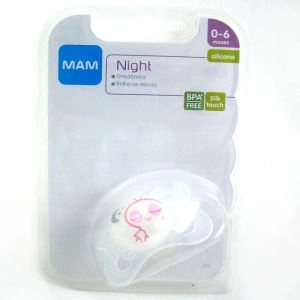 Chupeta Mam Night Silk Touch Girls 0-6 Meses