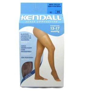 Meia Calça Kendall Suave Compressão Sem Ponteira Mel Gg