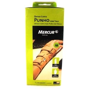 Órtese para Punho com Tala Tamanho M Mão Esquerda Bege Mercur