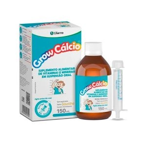 Suplemento Alimentar Grow Calcio Infantil Baunilha 150ml Cifarma