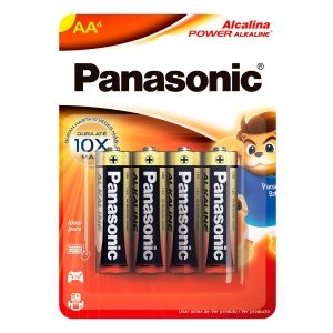 Pilha Panasonic Power Alkaline Tamanho Pequeno AA Com 4