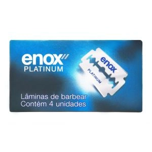 Lâminas de Barbear Cartela Com 04 Unidades Enox