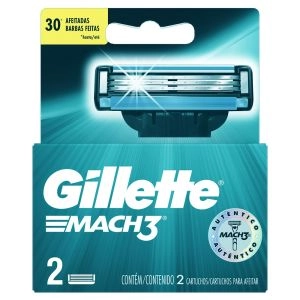 Carga Gillette Mach3 Com 02 Unidades