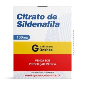 Citrato de Sildenafila 100 mg com 04 Comprimidos Revestidos - Genérico EMS