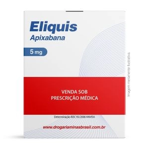 Eliquis Apixabana 5mg Com 60 Comprimidos Pfizer