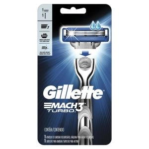 Aparelho de Barbear Gillette Mach 3 Turbo Com 01 Unidade