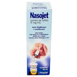 Nasojet 9mg/ml Natulab Solução Nasal Fisiológica C/ 50 ML