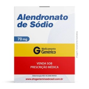 Alendronato de Sódio 70mg com 4 comprimidos Genérico EMS