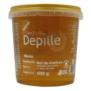 Cera Depilatória Morna Depille Mel De Abelhas 600G