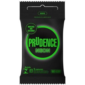 Preservativo Prudence Neon Com 3 Unidades