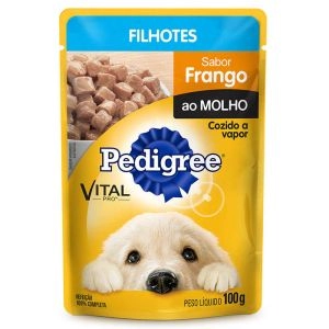 Sachê Ração Filhotes Pedigree Pro Vital Frango Ao Molho 100G