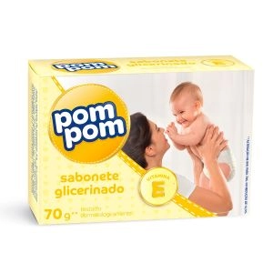 Sabonete Infantil Pom Pom Glicerinado Com 70g