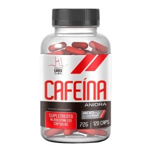 Cafeína Anidra Health Labs Com 120 Cápsulas