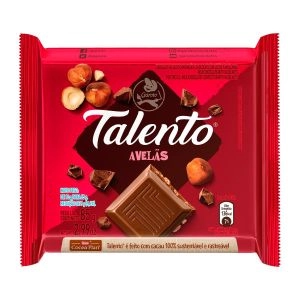 Chocolate Talento Ao Leite Com Avelãs 85g