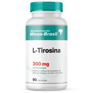 L-Tirosina 300 Mg - 90 Cápsulas