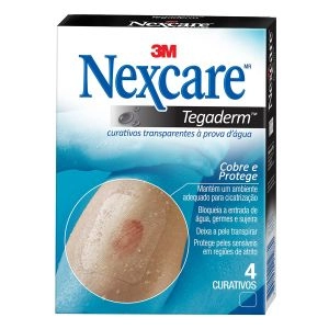 Curativos Tegaderm Nexcare sem Pad 4 unidades