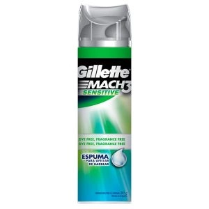 Espuma de Barbear Gillette Mach 3 Sensitive 245g