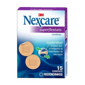 Curativos Superflexíveis Nexcare Redondos 15 unidades