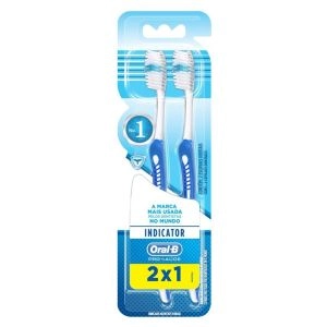 Escova De Dente Indicator Plus Macia Suave 40 Leve 2 Pague 1 Oral B