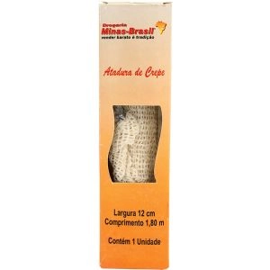 Atadura de Crepe Minas Brasil 12cmx1,80m Com Uma Unidade