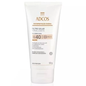 Filtro Solar Tonalizante Adcos Fps40 Nude 50G Ref-9128