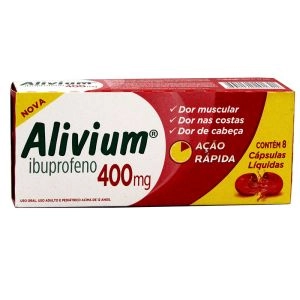 Alivium 400Mg Com 8 Cápsulas Líquidas