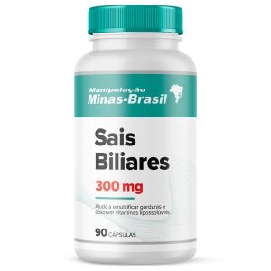 Sais Biliares 300Mg com 90 Cápsulas