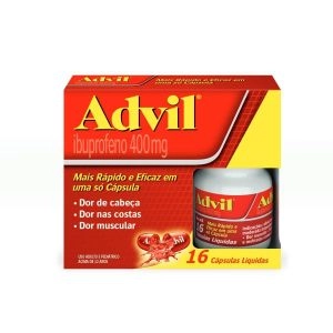 Advil 400Mg Com 16 Cápsulas