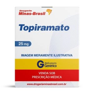 Topiramato 25mg Com 60 Comprimidos Genérico Eurofarma