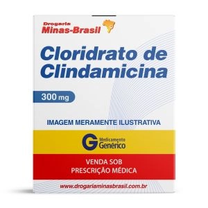 Cloridrato De Clindamicina 300Mg Com 16 Cápsulas Genérico Teuto